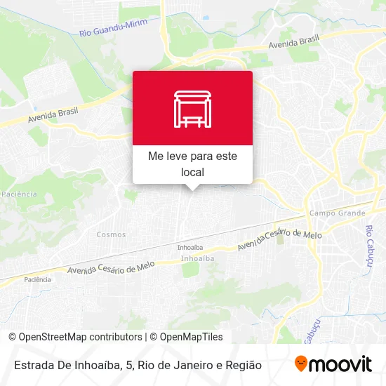 Estrada De Inhoaíba, 5 mapa
