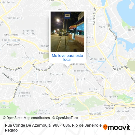 Rua Conde De Azambuja, 988-1086 mapa