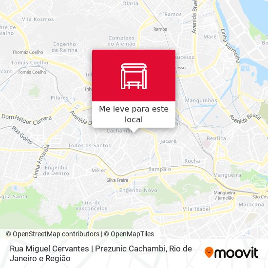 Rua Miguel Cervantes | Prezunic Cachambi mapa