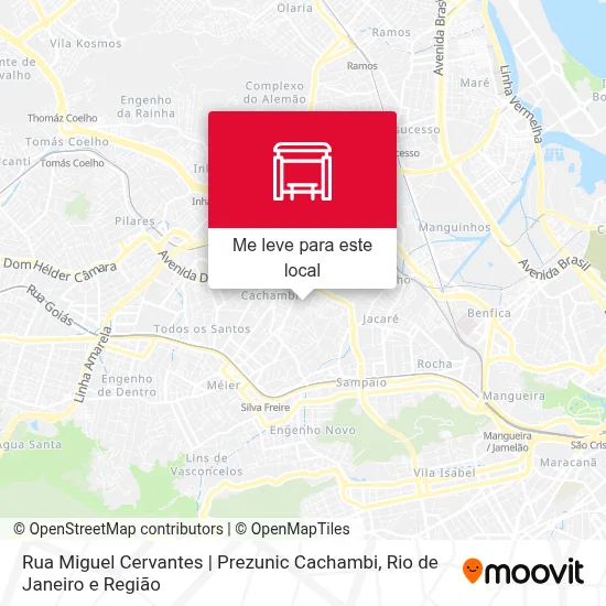 Rua Miguel Cervantes | Prezunic Cachambi mapa