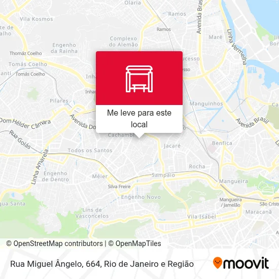 Rua Miguel Ângelo, 664 mapa