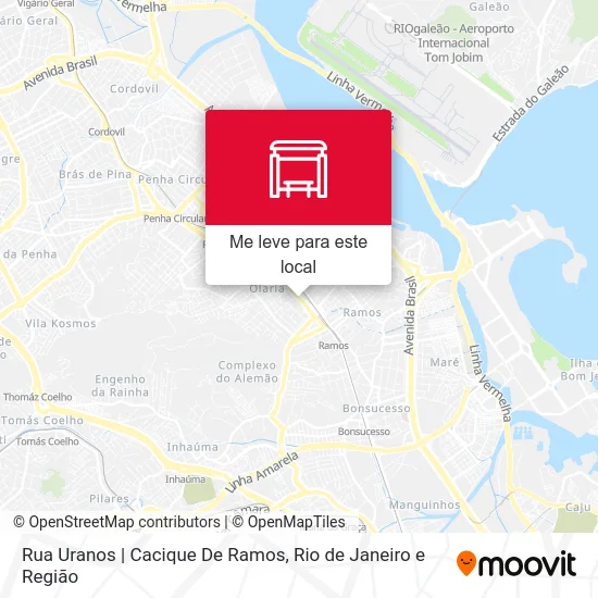Rua Uranos | Cacique De Ramos mapa