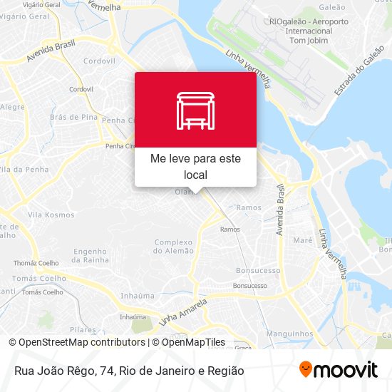 Rua João Rêgo, 74 mapa