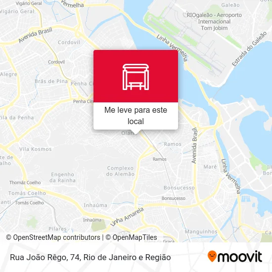 Rua João Rêgo, 74 mapa
