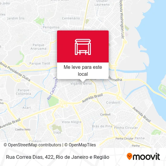 Rua Correa Dias, 422 mapa