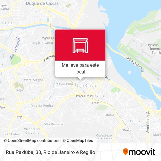 Rua Paxiúba, 30 mapa