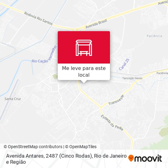 Avenida Antares, 2487 (Cinco Rodas) mapa