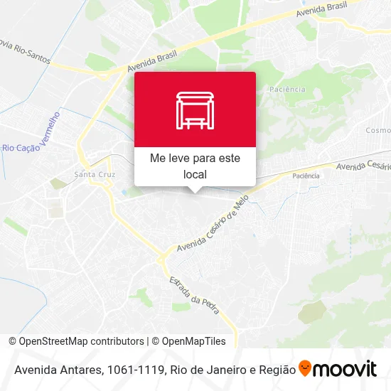 Avenida Antares, 1061-1119 mapa