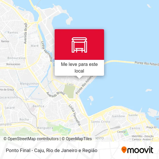Ponto Final - Caju mapa