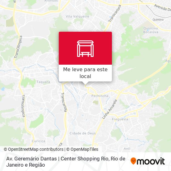 Av. Geremário Dantas | Center Shopping Rio mapa