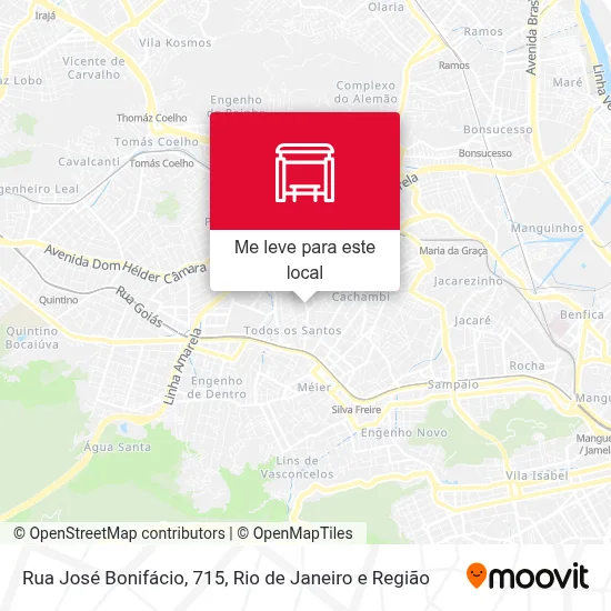 Rua José Bonifácio, 715 mapa