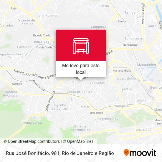 Rua José Bonifácio, 981 mapa