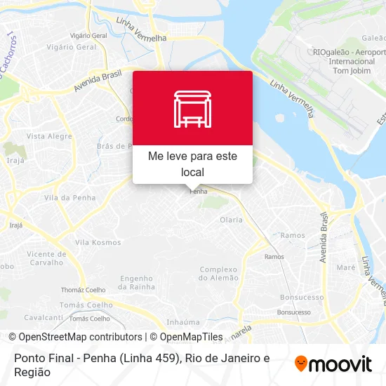Ponto Final - Penha (Linha 459) mapa