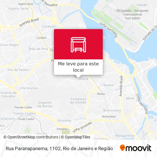 Rua Paranapanema, 1102 mapa