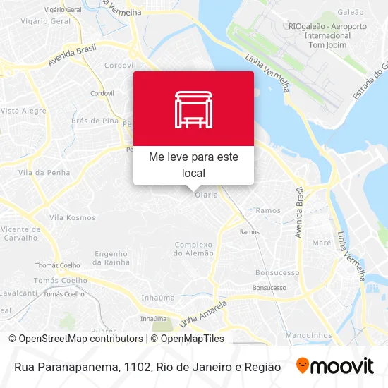 Rua Paranapanema, 1102 mapa