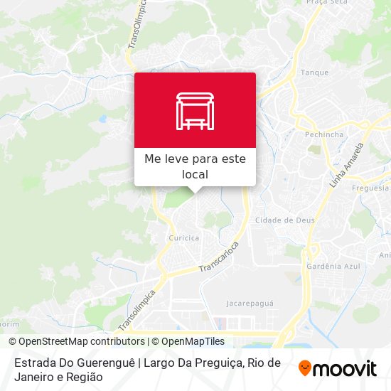 Estrada Do Guerenguê | Largo Da Preguiça mapa