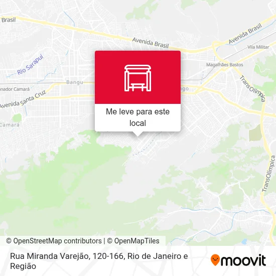 Rua Miranda Varejão, 120-166 mapa