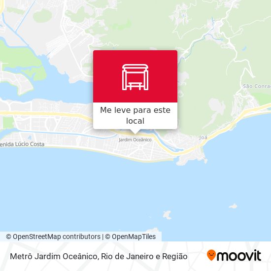 Metrô Jardim Oceânico mapa