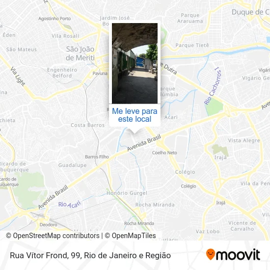 Rua Vítor Frond, 99 mapa