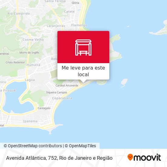 Avenida Atlântica, 752 mapa