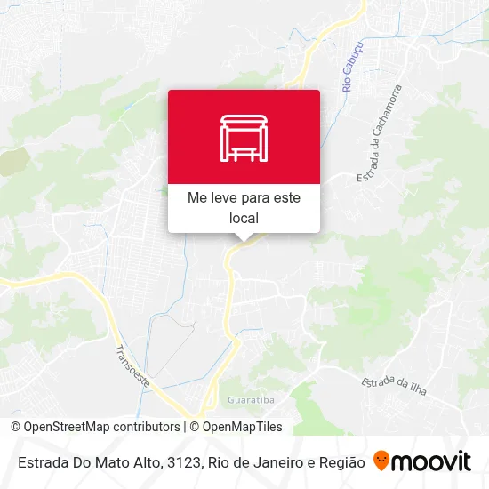 Estrada Do Mato Alto, 3123 mapa