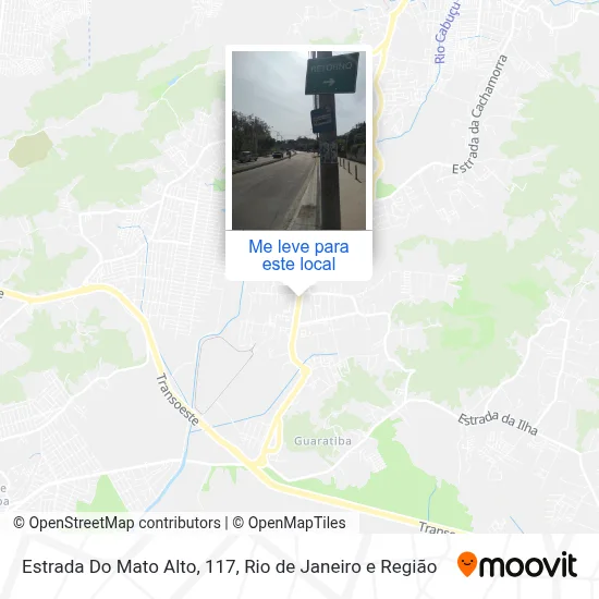 Estrada Do Mato Alto, 117 mapa