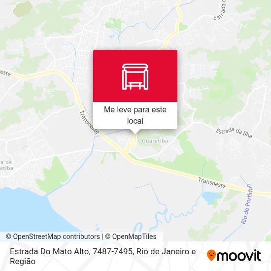 Estrada Do Mato Alto, 7487-7495 mapa