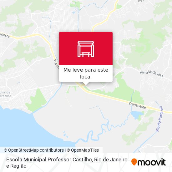 Escola Municipal Professor Castilho mapa