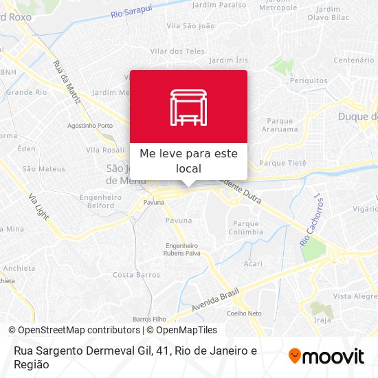 Rua Sargento Dermeval Gil, 41 mapa