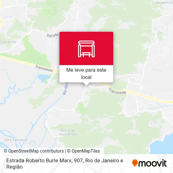 Estrada Roberto Burle Marx, 907 mapa