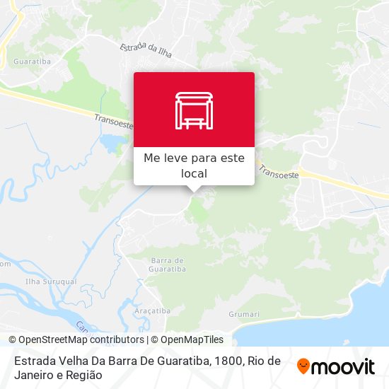 Estrada Velha Da Barra De Guaratiba, 1800 mapa