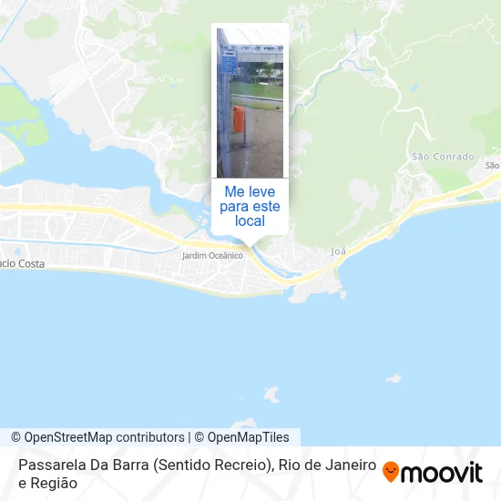 Passarela Da Barra (Sentido Recreio) mapa