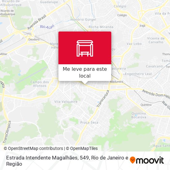 Estrada Intendente Magalhães, 549 mapa