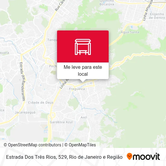 Estrada Dos Três Rios, 529 mapa