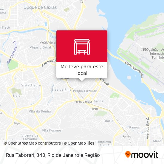 Rua Taborari, 340 mapa