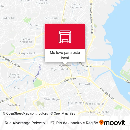 Rua Alvarenga Peixoto, 1-27 mapa