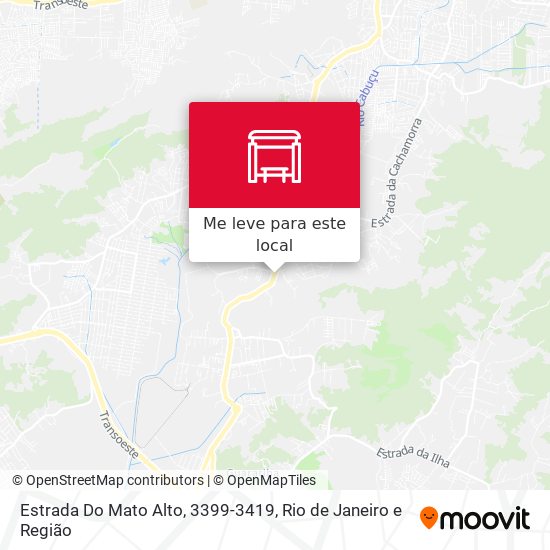 Estrada Do Mato Alto, 3399-3419 mapa