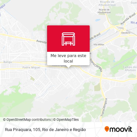 Rua Piraquara, 105 mapa
