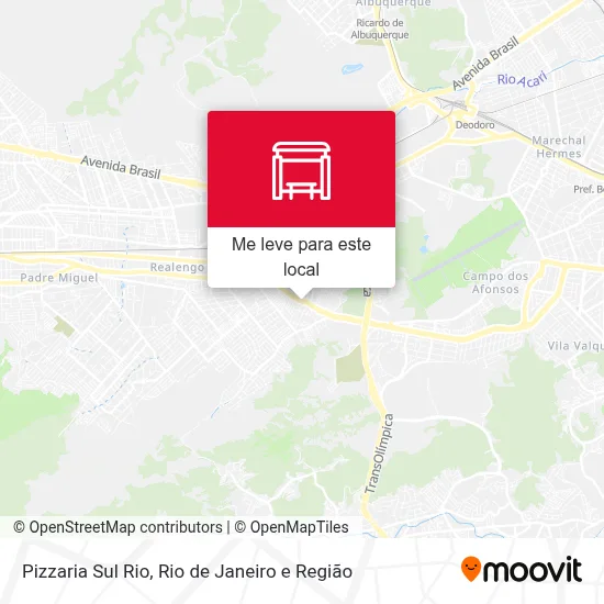 Pizzaria Sul Rio mapa