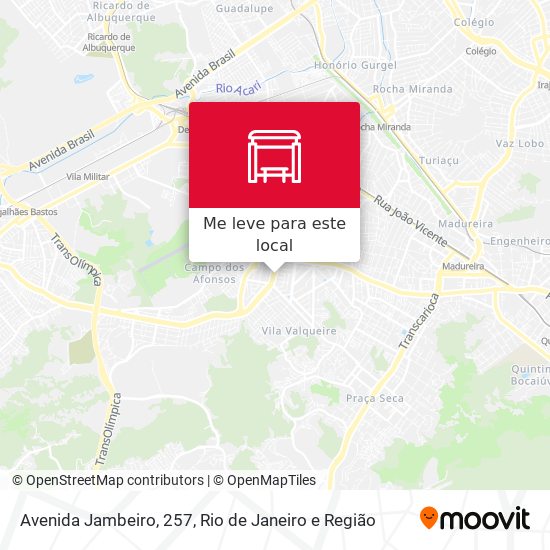 Avenida Jambeiro, 257 mapa