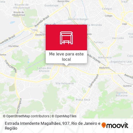Estrada Intendente Magalhães, 937 mapa
