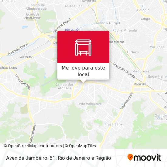 Avenida Jambeiro, 61 mapa