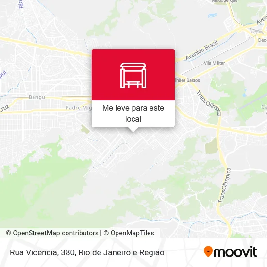 Rua Vicência, 380 mapa