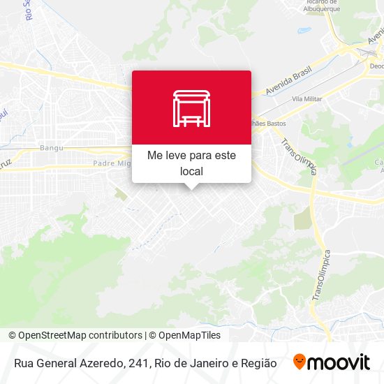 Rua General Azeredo, 241 mapa