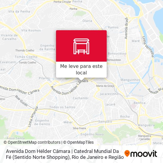 Avenida Dom Hélder Câmara | Catedral Mundial Da Fé (Sentido Norte Shopping) mapa