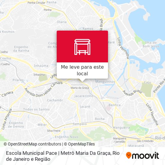 Escola Municipal Pace | Metrô Maria Da Graça mapa