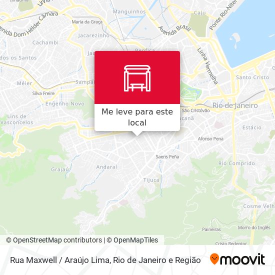 Rua Maxwell / Araújo Lima mapa