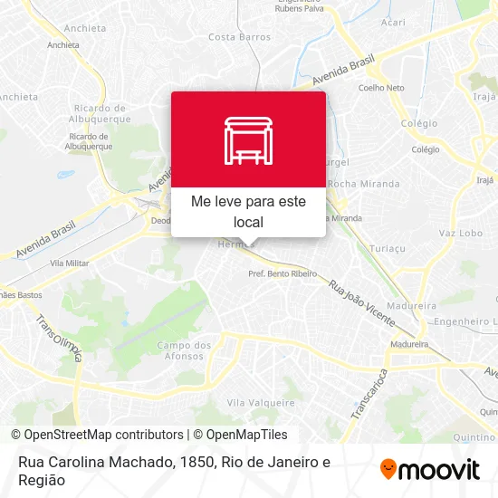 Rua Carolina Machado, 1850 mapa