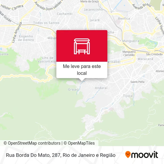 Rua Borda Do Mato, 287 mapa