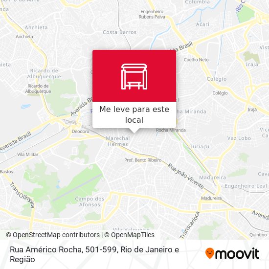 Rua Américo Rocha, 501-599 mapa